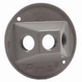 5197-6 4"RD COVER 3OUTLETS