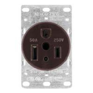 1254-BX 3WIRE GRND RECEPT