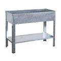 GALVANIZED ELEVATED PLANTER