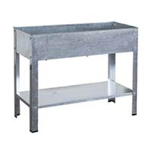 GALVANIZED ELEVATED PLANTER